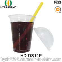 14oz Disposable Clear Plastic Cup with Dome Lid